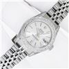 Image 2 : Rolex Ladies Stainless Steel Silver Index Diamond Datejust Wristwatch