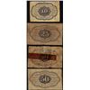 Image 2 : Lot of (4) Miscellaneous First Issue Fractional Currency Notes