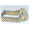 Image 5 : Rolex Mens Two Tone Champagne Linen Index Diamond Datejust Wristwatch