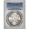 Image 1 : 1887 $1 Morgan Silver Dollar Coin PCGS MS65