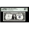 Image 1 : 1957 $1 Silver Certificate Star Note Fr.1619* PMG Superb Gem Uncirculated 67EPQ