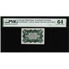 Image 1 : 1863 Third Issue 5 Cents Specimen Fractional Note Fr.1238spnmf PMG Ch. Uncirculated 64