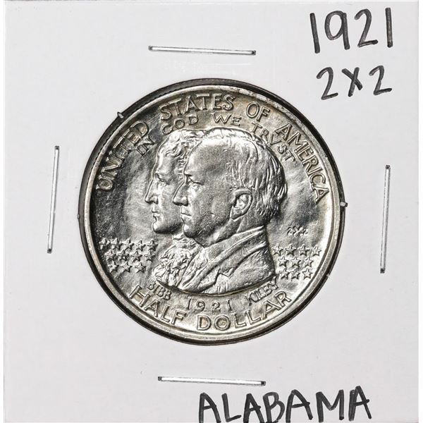 1921 2x2 Alabama Centennial Commemorative Half Dollar Coin