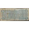 Image 2 : 1864 $5 Confederate States of America Note