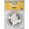 Image 1 : 1881-S $1 Morgan Silver Dollar Coin ANACS MS65