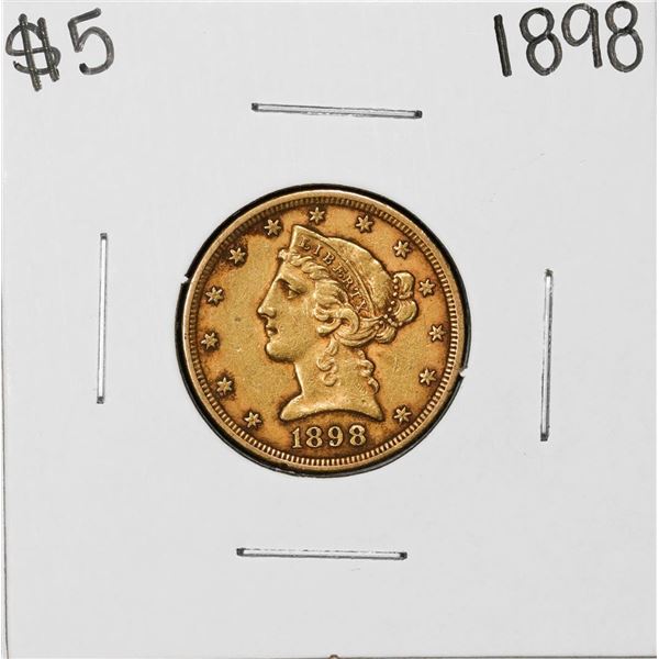 1898 $5 Liberty Head Half Eagle Gold Coin