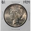 Image 1 : 1934 $1 Peace Silver Dollar Coin