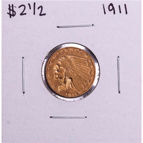 1911 $2 1/2 Indian Head Quarter Eagle Gold Coin