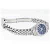 Image 5 : Rolex Ladies Stainless Steel Factory Blue Index Datejust Wristwatch