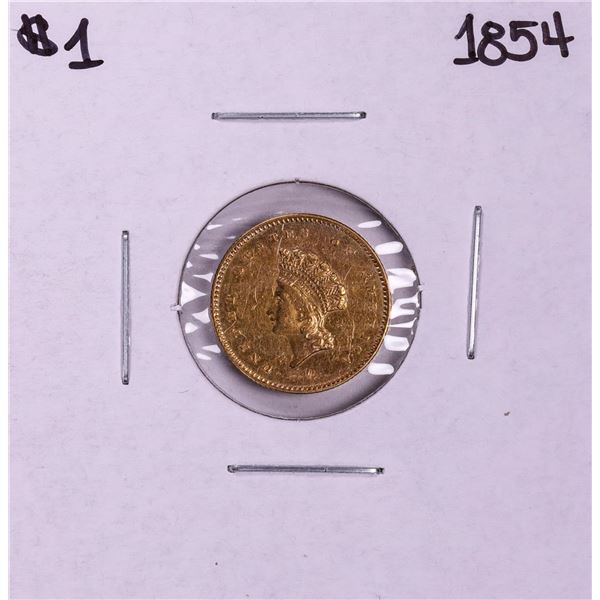 1854 $1 Indian Princess Head Gold Dollar Coin