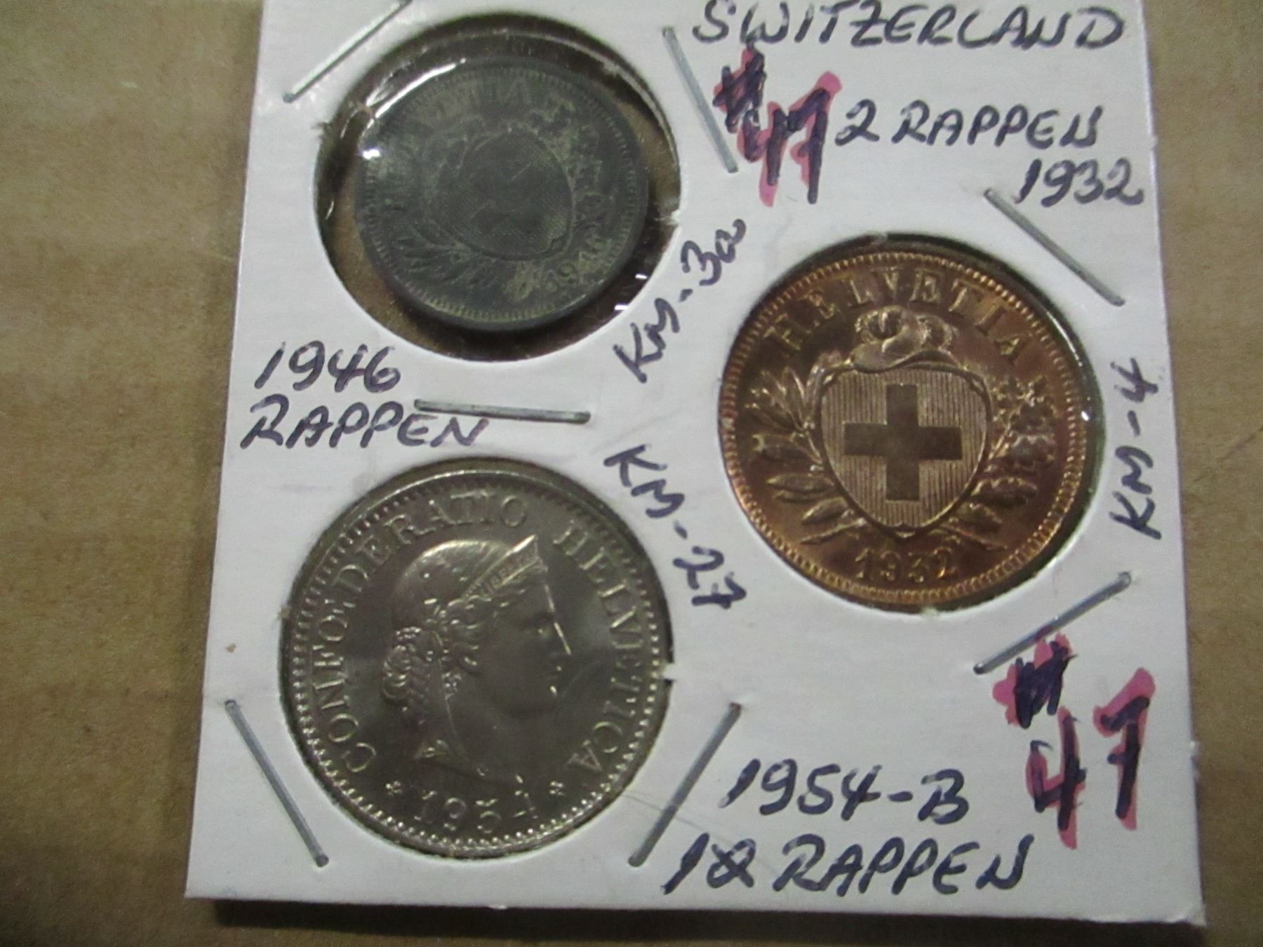 SWITZERLAND TYPE COLLECTIBLE COIN SET