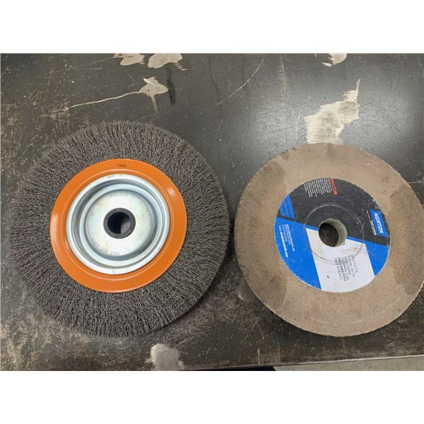 Brosse de metal walter et disque norton 10”