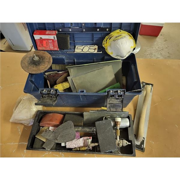 Tool Box with Sanding Equipment