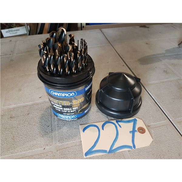 New CHAMPION Twister-XGO Drill Set 1/16" to 1/2"