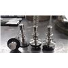 Image 1 : 4 Fixation stainless chrome 5" de haut
