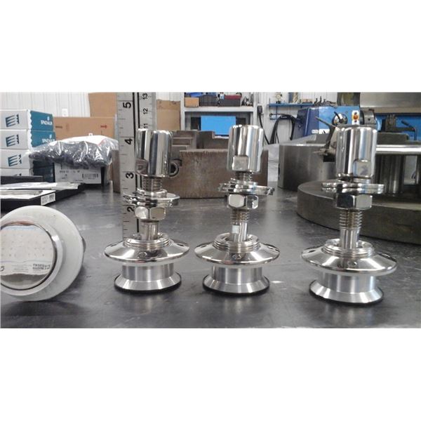 4 Fixation stainless chrome 4  de haut