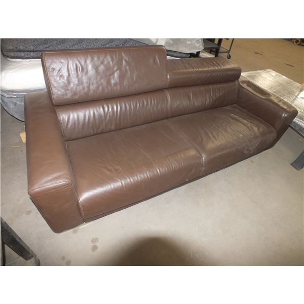 Brown Leather Sofa