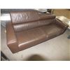 Image 1 : Brown Leather Sofa