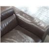 Image 2 : Brown Leather Sofa