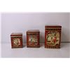 Image 2 : Three Tin Nesting Cannisters - Made in England