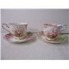 Image 2 : Royal Albert "Blossom Time"- (4) Cups and Saucers with Cream and Sugar