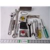 Image 1 : (3) Measuring Tapes, Wrenches, Screwdrivers and misc.
