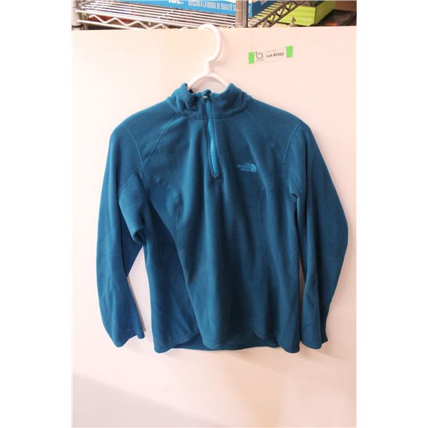 The North Face Women's Large Blue Half Zip Shimmer Bug