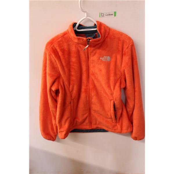 The North Face Women's Large Orange Fuzzy Zip Up
