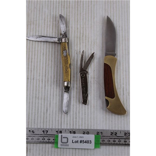 (2) Multi Blade Pocket Knife+ Pocket Knife