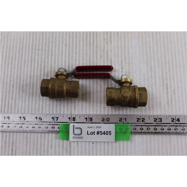 (2) Ball Shut Off Valve