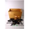 Image 1 : *Wooden Crate with Toy Train Parts