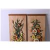 Image 2 : (2) Vintage Floral Chalkware Art