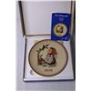 Image 2 : 1978 Annual Plate and Glass Dish with Frame