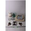 Image 1 : Lot of Assorted Items - Candle Holders, Vase
