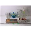 Image 1 : Lot of Assorted Items - Pitcher and Glasses, Trinket Dish, Misc.