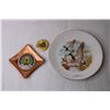 Image 2 : Lot of Assorted Items - Trinket Shelf, Decorative Plate