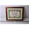 Image 1 : Framed Cross Stitch Art