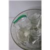 Image 2 : Glass Punch Bowl with Cups