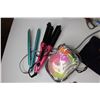 Image 2 : 3 Hole Punch - (2) Curling Irons - Misc. Items