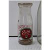 Image 2 : (2) Glass Milk Bottles