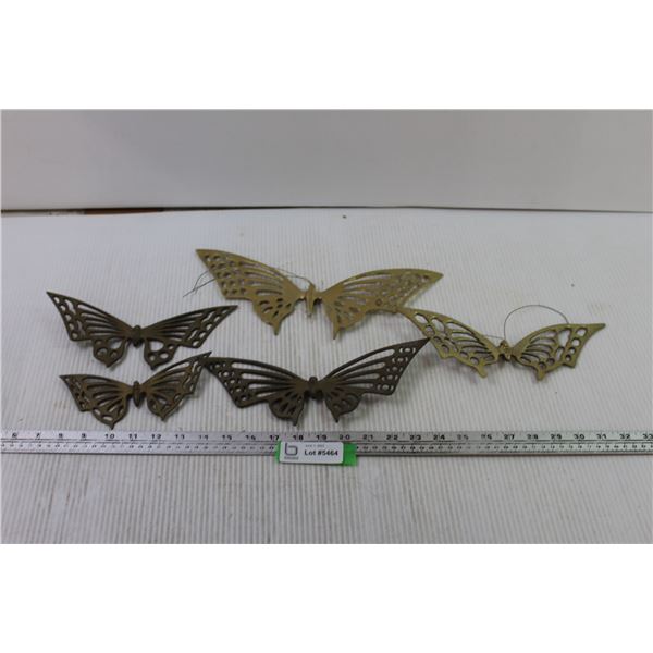 Flock of Butterflies Brass Wall Hang + Tray