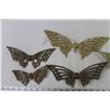 Image 2 : Flock of Butterflies Brass Wall Hang + Tray