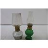 Image 2 : (2) Small Hurricane Lamps