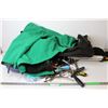 Image 1 : *Ladies Rider Jacket 9sized Med) - Wheeled Duffle Bag - Misc. Hand Tools - Misc. Items