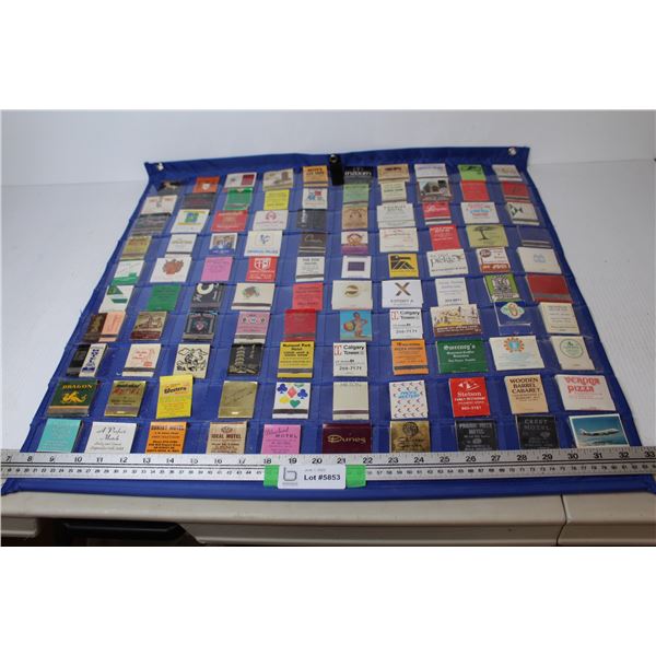 Vintage Collection of 100 Match Book Covers - Western Canada & USA