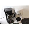 Image 3 : (2) Black & Decker Coffee Machines (one pot) -Shark Vacuum - (4) Round Wooden Disks - Truck Grill Co