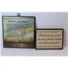 Image 4 : (2) Wall Art Sayings