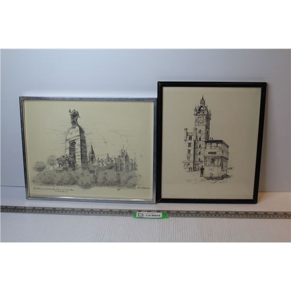 (2) Framed Prints