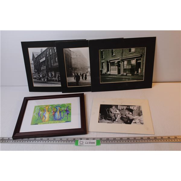 (4) Reproduction Photographs - Framed Print