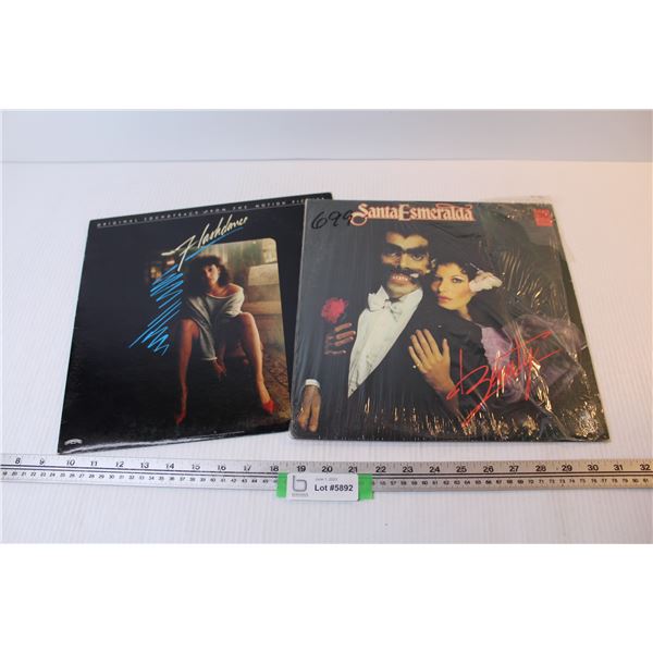 (2) Records LP- Flash Dance - Santa Esmeralda